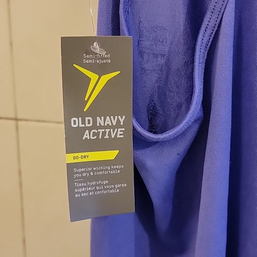 Old Navy Active RUN Purple Racerback Tank - Picture 5 of 5